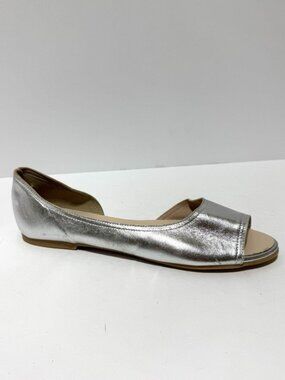 Avellini Womens Flats Silver Size EU39 M US8
